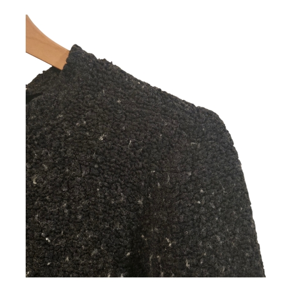 J. Crew Vintage Dark Gray Wool Blend Button Up Long Sleeve Cardigan Size Medium - Picture 3 of 7